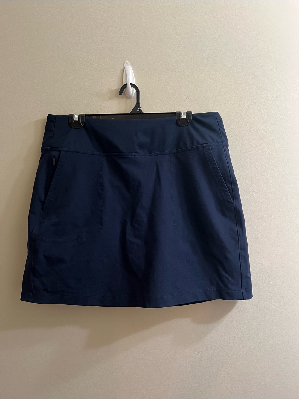 Athleta Tee Tee Time Skort 17” Pockets Navy Blue Athletic Golf XL